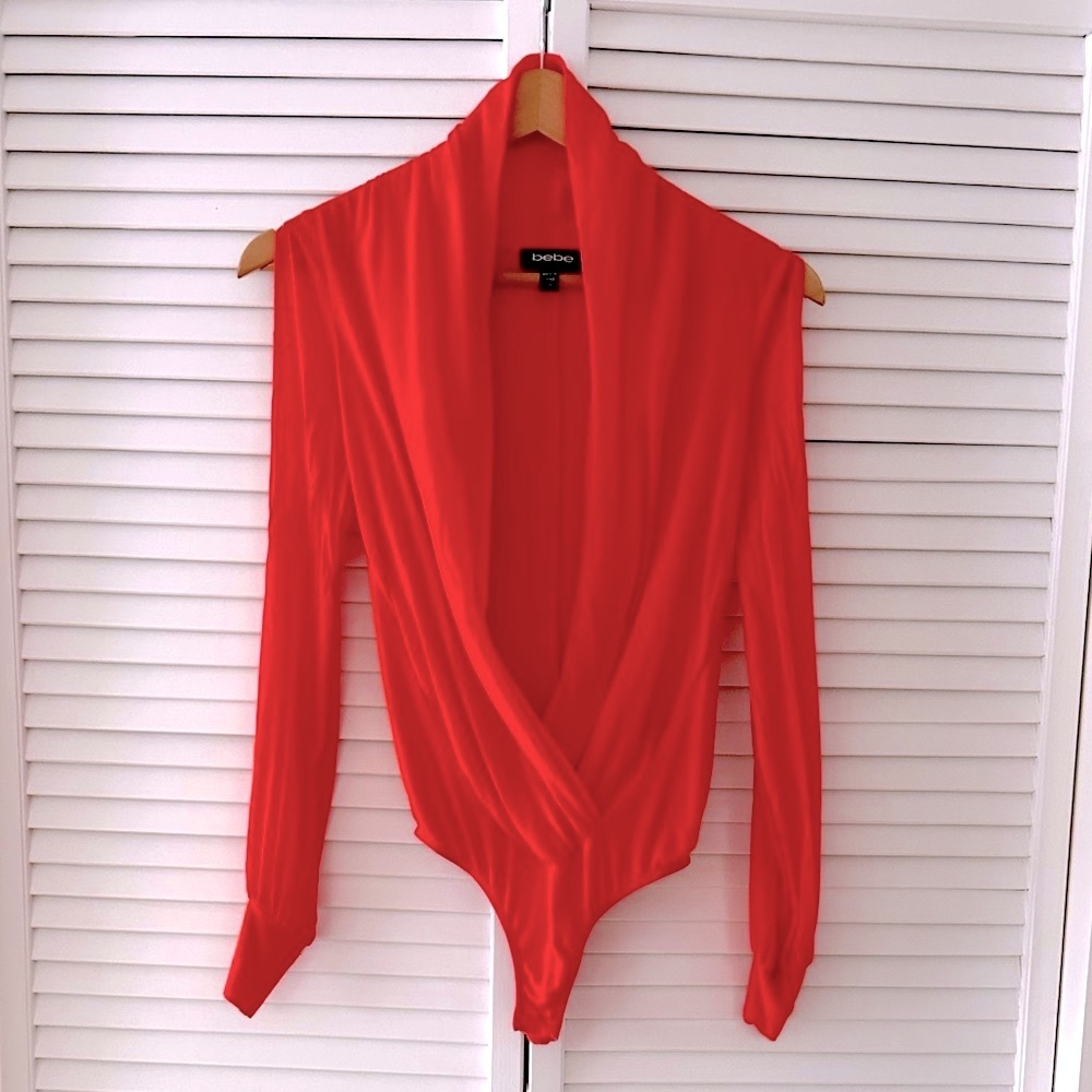 Bebe Coral Bodysuit